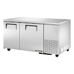 True TUC-60-32-HC - Deep Undercounter Refrigerator, (2) solid doors, (4) shelves
